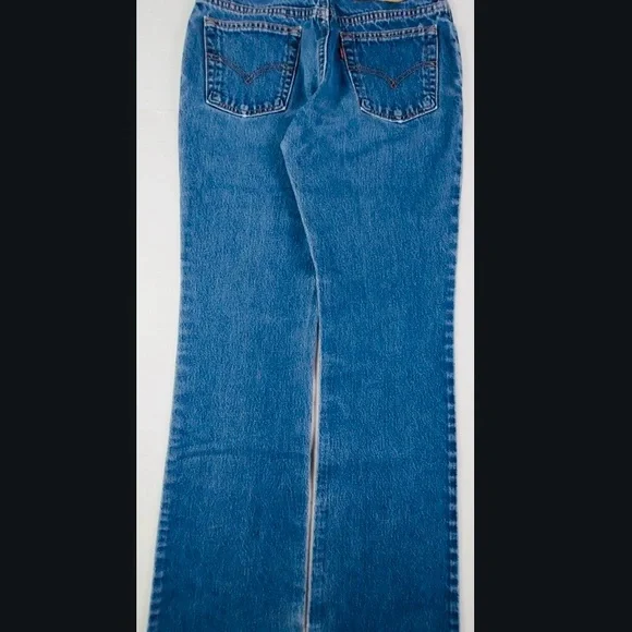 Womens Levi's 517 Slim Fit Boot Cut Jeans - Mid Blue sz 7 jrs. - Picture 3 of 3
